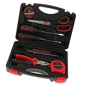 9 PCS Basic Portable Toolbox Kit Repair Home Electrician Tool Generic