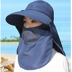 Mũ chống nắng nữ kèm khẩu trang 360 độ, nón khẩu trang chống nắng chống tia UV tuyệt đối
