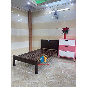 Mua Giường sắt giả gỗ 1m  1m2  1m4 1m6 1m8 x 2m hàng cao cấp CỨNG CÁP - ĐẠI THÀNH