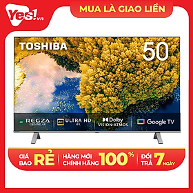 Mua Google Tivi TOSHIBA 50 inch 50C350LP  Smart TV Màn Hình LED 4K UHD - Loa 24W - Hàng Chính Hãng