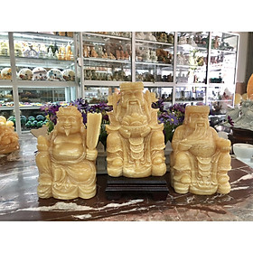 Mua Bộ combo ông Thần Tài Thổ Địa và ông Kim Tiền  Thần Phát phong thủy chiêu nạp tài lộc đá ngọc hoàng long - Cao 20 cm