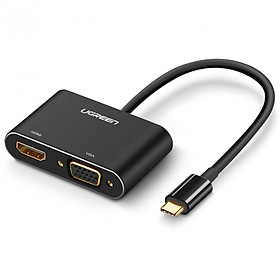 Mua Cáp USB Type C to HDMI + VGA Ugreen 50505 hỗ trợ sạc power delivery chính hãng