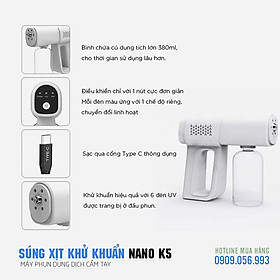 Máy Xịt Khử Khuẩn Nano Hàng Cao Cấp. Máy Diệt Khuẩn, Máy phun khử khuẩn Cầm Tay, 