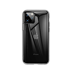 Đen - Ốp lưng silicon chống sốc bằng túi khí cho iPhone 11 Pro Max hiệu Baseus safety Airbags Case có gờ bảo vệ camera (bảo vệ viền, chống sốc cực tốt, chất liệu cao cấp, độ trong tuyệt đối) - Hàng nhập khẩu