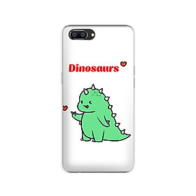 Ốp lưng dẻo cho điện thoại Realme C1 - 01184 7877 DINOSAURS04 - Khủng long dễ thương - Hàng Chính Hãng