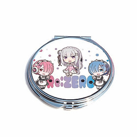 Gương cầm tay IN HÌNH Re:Zero - Bắt Đầu Lại Ở Thế Giới Khác anime chibi