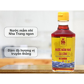 Nước mắm Cá Cơm 60 ĐỘ ĐẠM, 584 Nha Trang, Chai thủy tinh 200ml, Date luôn mới