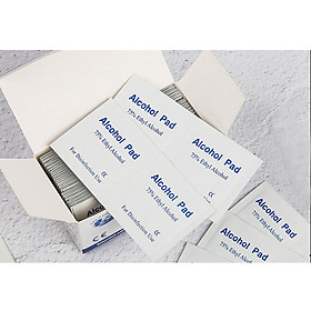 100 Pcs Alcohol Wipes 75 Degree Alcohol Pads Individual Package Household Sterilization Hand Wipes Portable Hands-free
