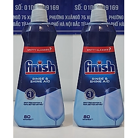 [Hỏa Tốc] COMBO 2 Chai nước làm bóng chén bát Finish 400ml dành cho tất cả các máy rửa chén gia đình có trên thị trường.