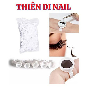 Nhẫn đựng mực, keo nối mi, nút đựng keo mi