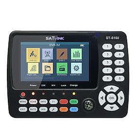 ST-5150 DVB-S2/T2/C COMBO HD Satellite TV Signal Finder Digital Handheld Signal Meter Satellite Finder H.265 HEVC MPEG-4