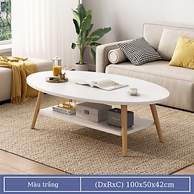 Mua Bàn sofa phòng khách 2 hộc tủ độc đáo  bàn chân gỗ tự nhiên chắc chắn