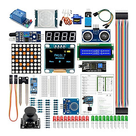 Starter Kit Module Sensor with LCD Display,Relay,Servo Motor,Ultrasonic,Module for  UNO R3 Mega 2560 Nano Raspberry Pi Starter Projects