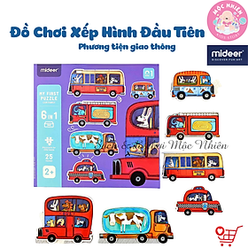 Đồ Chơi Xếp Hình Ghép Cặp Đầu Tiên Nhiều Chủ Đề - My First Puzzle Mideer Dành Cho Các Bé Trên 2 Tuổi