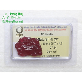 Mua Phật Di Lặc Đá Ruby Kiểm Định Tự Nhiên Phong Thuỷ