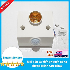 Mua Đui đèn cảm ứng chuyển động hồng ngoại E27 Nhạy gấp 2 lần Dành Cho Việt Nam model 2021 Loại Xịn