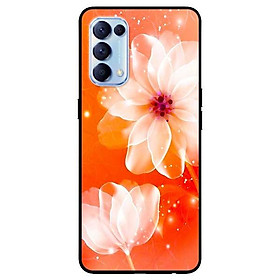 Ốp lưng dành cho Oppo Reno 5 / 5 Pro - Hoa Nền Cam