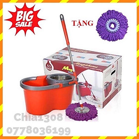 Mua Bộ lau nhà MEGAHOME X3( Lồng + Mâm inox) thùng lau nhà xoay 360