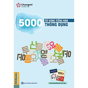 Sách - 5000 Từ Vựng Tiếng Hàn Thông Dụng - MC