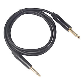 6.35mm 1/4'' Male to Male Stereo Cable Adapter Golden Jack Connector 1.8m