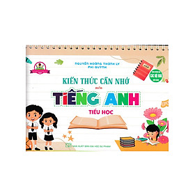 Bộ Lịch Kiến Thức Cần Nhớ Môn Tiếng Anh Tiểu Học (Dùng Chung Các Bộ SGK Hiện Hành) - HA