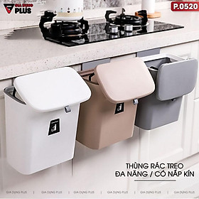 Mua Thùng Đựng Rác Treo Cánh Tủ Bếp Đa Năng Nắp Trượt Kín Nhựa PP Cao Cáp ( Kèm Miếng Dán