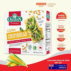 Cracker Bánh Mì Giòn Bắp Sấy Orgran - GLUTEN FREE Toasted Corn Crispibread