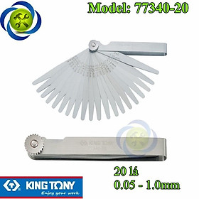 Mua Thước lá đo khe Kingtony 77340-20 từ 0.05-1.0mm có 20 lá chiều dài 100mm