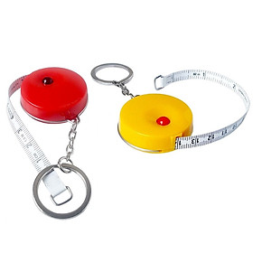 Mua Combo 02 Thước dây móc chìa khóa 150cm (Mầu Đỏ và Vàng) - Dây rút  nhỏ gọn  tiện lợi