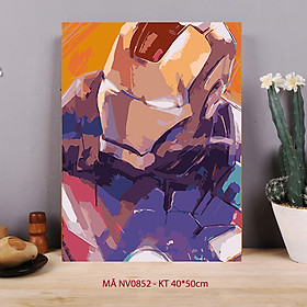 Mua Tranh tô màu theo số sơn dầu số hóa NV0852 Tranh người sắt Iron man Avengers Biệt đội siêu anh hùng