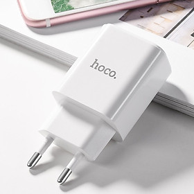 Mua Cốc sạc PC chống cháy sạc nhanh 2.1A Hoco C62A ( Trắng)- Hàng chính hãng