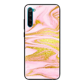 Ốp Lưng in cho Xiaomi Redmi Note 8 Mẫu NỀN ĐÁ HOA 8 - Hàng Chính Hãng