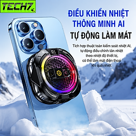Tản nhiệt sò lạnh Led TH19 Ai Gaming siêu mát có hiển thị nhiệt độ cho điện thoại