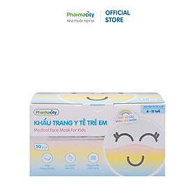 Khẩu trang y tế trẻ em 3 lớp Pharmacity ngăn bụi bẩn và lọc khuẩn trên 99% 