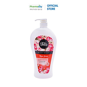 Sữa tắm Feliz Body Wash Rose Scent (1L) - Hương hoa hồng