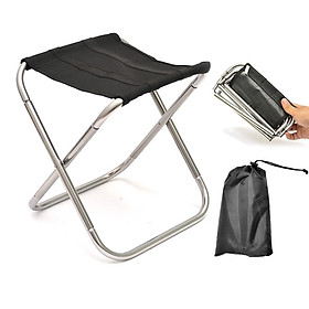 Ghế gấp du lịch mini tiện dụng (Màu ngẫu nhiên) - Tặng kèm miếng thép đa năng 11in1