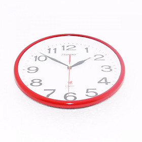 Đồng hồ treo tường P1 (25cm)- đỏ- màu ngẫu nhiên