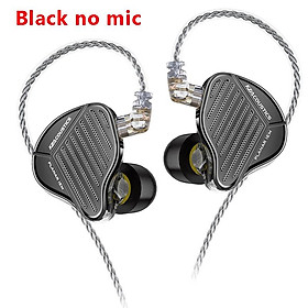 KZ PR1 Pro Wiredphone 13.2mm Trình điều khiển phẳng Tai nghe IEM Tai nghe Hifi Bass Bass Tai nghe tai nghe Sport Music As16 Pro Color: Black No Mic