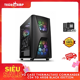 Mua Vỏ Case Thermaltake Commander C34 TG ARGB Black Edition - Hàng chính hãng