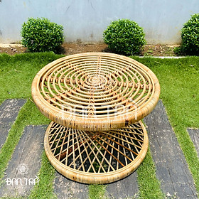 Mua Bàn Mây Xoắn 65cm Đan Trà- Bàn Ghế Mây Tre Đan Trà- Nội Thất Mây Tre Đan