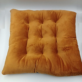 Mua Đệm ngồi Vuông Vải Nhung Bông Trắng Dùng Làm Nệm Ngồi Ghế Sofa Gỗ  Văn Phòng  Gối Tựa Lưng Êm Ái