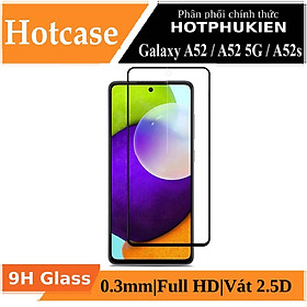 Miếng dán kính cường lực full màn hình 111D cho Samsung Galaxy A52 / A52 5G / A52s 5G hiệu HOTCASE (siêu mỏng chỉ 0.3mm, độ trong tuyệt đối, bo cong bảo vệ viền, độ cứng 9H) - hàng nhập khẩu