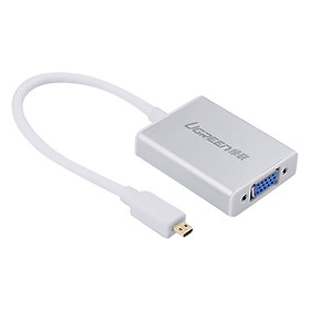 Dây Cáp Chuyển Đổi Micro HDMI Sang VGA Và Audio Ugreen 40222 - Hàng Chính Hãng