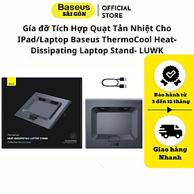 Giá đỡ Tích Hợp Quạt Tản Nhiệt Cho IPad/Laptop Baseus ThermoCool Heat-Dissipating Laptop Stand- LUWK-  Hàng chính hãng
