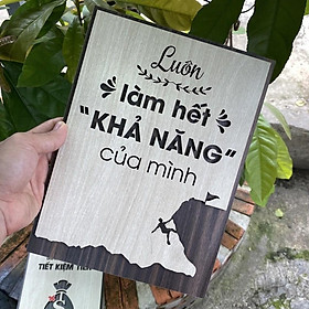 Tranh Động Lực Decor Gỗ cao cấp treo tường VIAN59