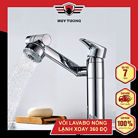 Mua Vòi lavabo nóng lạnh 360 độ - Vòi lavabo xoay 360 độ thích hợp với chậu rửa mặt/rửa bát - Vòi Lavabo màu Đen mờ / Trắng sáng / Trắng sữa - Huy Tưởng