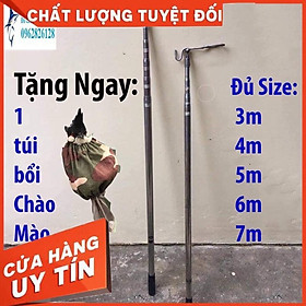 [Tặng 1 Túi bổi + Móc] Sào bẫy Chim, Sào rút Inox đa năng 3m 5m 6m 7m SAO-CHIM - Sanami Fishing Store - sale