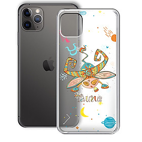 Ốp lưng In Nổi Họa Tiết cho điện thoại Iphone 11 Pro Max - 01232 8042 TAURUS 01 - Cung Kim Ngưu - Silicone Dẻo - Hàng Chính Hãng