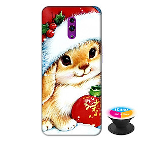 Ốp lưng điện thoại Oppo Reno hình Mèo Xuân tặng kèm giá đỡ điện thoại iCase xinh xắn - Hàng chính hãng
