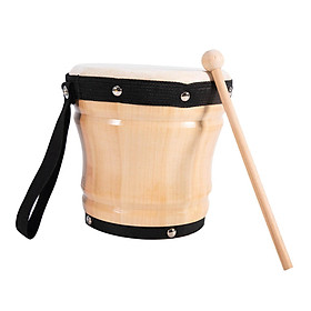 Hand Drum Musical Instrument Wood Painted Drum Musical Instrument for Adults Kids Beginners